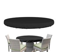 Générique Garden Table Covers Round | Waterproof Anti-UV Oxford Fabric Outdoor Rounds Tabless Coverss - Rounds Tables Top Covers for Outdoor Round Furniture, Coffee Table, Banquet Tables