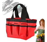 Générique Garden Tote | 18x16x14cm Large Capacity Tool Bag for Garden Repairman -1x Easy Storage Sturdy Gadget Storage Supply for Gloves, Scissors, Hammer, Nails