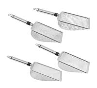 Générique Gardening Dirt Sifter, Soil Sieve Compost Filter, Efficient Stainless Steel Tool, Sturdy 4 Piece Gardening Assistant, Ideal for Lawn Care, Rock Filtering, 11.22x3.94x1.97 inches