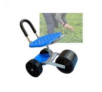 Générique Gardening Stool for Planting, 360 Degree Swivel Seat,Garden with 3/4 Wheels, for Lawn Yard Outdoor(3-Wheeled)