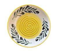 Générique Garlic Grater Dish - 4.7inch Handmade Ceramic Garlic Grinder
