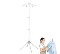 Générique Garment Hanger for Steaming Clothes - Adjustable Heavy-Duty with Clips | Steam-Friendly -Free Shirts, Dresses & Pants Travel Laundry Room Use