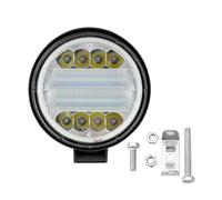 Générique Gauche Droite Angel Eyes Lampe Phare Rond Pour 4x4 Tout-terrain ATV UTV Tracteur Barre Lumineuse Travail Assemblage Voiture 24LED 72W Feu Circulation Diurne(Bleu)