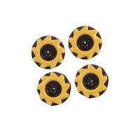 Générique Gauche Droite Mecanum - 2 Paires de Robot Omni 48 mm | Kit de omnidirectionnelles pour Voiture Robot Intelligente, Projet de robotique éducative Stem, pièces de Rechange pour véhicul