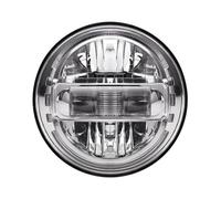 Générique Gauche Droite Pour Jeep pour Wrangler JK 7 pouces phare LED H4 DRL rond 7'' Feu Circulation Diurne(1pcs Silver)
