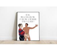 Générique Gazon maudit - Wall art - Affiche - Poster - Impression (11 * 15cm)