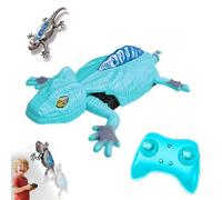 Générique Gecko Radiocommandé Grimpeur, Lezard Télécommandé Robot Qui Escalade Murs et Plafonds, Yeux LED Lumineux Mouvements Réalistes, Facile à Utiliser, pour Enfants 6+