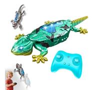 Générique Gecko Radiocommandé Grimpeur, Lezard Télécommandé Robot Qui Escalade Murs et Plafonds, Yeux LED Lumineux Mouvements Réalistes, Facile à Utiliser, pour Enfants 6+