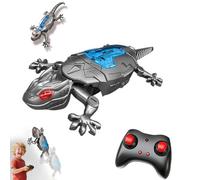 Générique Gecko Radiocommandé Grimpeur, Lezard Télécommandé Robot Qui Escalade Murs et Plafonds, Yeux LED Lumineux Mouvements Réalistes, Facile à Utiliser, pour Enfants 6+