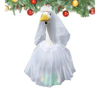 Générique Geese Wedding Outfits, Animal Dress Veil, 17.71in Bridal Costume Skirt, Soft Fabric Material, Adjustable Elastic Closure for Outdoor, Party, Holiday, Porch, Decor, Celebration, Yard Display