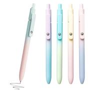 Générique Gel Pens, 0.7mm Fine Point, 5-Piece Retractable Precision Tip Pens with Clip, Smooth Writing Stationery for Teachers, Students, School, Work, Business, Home, 6.1x2.17x0.67 Inches