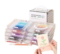 Générique Gel Pens - Quick Dry Fine Tip Smooth Writing Colored Paint Markers, No Bleed Aesthetic Ink Pens For Kids Adults Drawing Scrapbooking Journaling Coloring Greeting Cards Home School Office