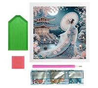 Générique Gem Art Kits - Brush Shine Aesthetic, Educational Set with Creative Learning Benefits, DIY Craft, Jewel Painting, Wall Decor for Kids Adults Family Home Bedroom Living Room Office Apartment