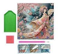 Générique Gem Art Kits - Brush Shine Aesthetic, Educational Set with Creative Learning Benefits, DIY Craft, Jewel Painting, Wall Decor for Kids Adults Family Home Bedroom Living Room Office Apartment