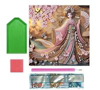 Générique Gem Art Kits - Brush Shine Aesthetic, Educational Set with Creative Learning Benefits, DIY Craft, Jewel Painting, Wall Decor for Kids Adults Family Home Bedroom Living Room Office Apartment