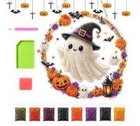 Générique Gem Painting Halloween - Cat Ghost Paint Acrylic Sparkling Decor