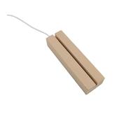 Générique Generico Base LED in Legno - LED Luci Display Base, Base Legno LED con USB, Base con Interruttore, Illuminato Base Stand per Piastra in Acrilico Fai da Te,Rectangle (lumière blanche)