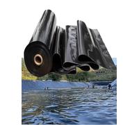 Générique Géomembrane imperméable Noire 130G - Revêtement PE épaissi for étangs à Poissons, Protection des pentes et prévention de l'humidité agricole(800x150cm)
