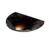 Générique Geometric Void Carpet - Surreal Tunnel Floor Graphic, Mind-Bending Abyss Pattern with Sturdy Reinforced Edges, Modern Decorative Accent Piece, Ideal for Dorm Rooms and Modern Workplace