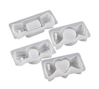 Générique Géométrie Brillante carré Rond Bonbons Boucles d ' Oreilles Silicone résine époxy Moule Bricolage Porte-clés Pendentif Bijoux pour décorations de moules en Silicone pour résine époxy | Porte-clés, Moule À Bonbons, Bricolage