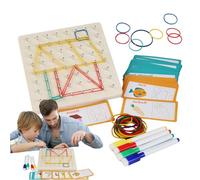 Générique Géoplanches pour, Jouets Éducatifs d'apprentissage des Formes, Planche de Géométrie Jouets Puzzle STEM, pour Garçons Filles Classe Maternelle Maison Voyage Garderie Fête