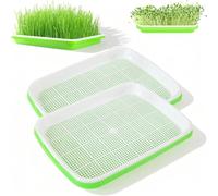 Générique Germoir pour Ggraines à Germer,Lot De 5 Plateau Semis, Plateaux De Germination,pour Gros Plateaux De Germination De Graines,Germes Soja Et Germes Haricot Mungo (Vert, 2)
