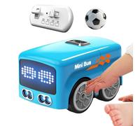 Générique Gestengesteuertes Ferngesteuertes Auto - Intelligentes RC Spielzeug mit Hinderniserkennung & LED-Licht - Interaktives Sensor-Auto für Kinder 5-12 Jahre - INKL. Kugel - Blau