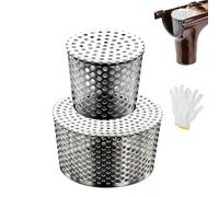 Générique GFiltres de Gouttière en Acier Inoxydable - Grille de Protection pour Prévenir l'Accumulation de Feuilles - Idéal pour Avant-Toit, Fossé, Égout, Balcon et Toiture(83-100mm/3.27-3.9in)