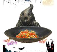 Générique Ghost Candy Bowl Cute Resin Ghost-Shaped Decorative Statue