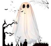 Générique Ghost Decor, Creepy Light-Up Indoor Ghost, LED Horror Accent Decoration, Spooky Glow for Porches, Windowsills, Lawn, Fireplace, Bookshelves, Party, Garden Halloween Display