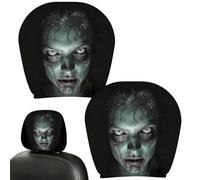 Générique Ghost Face Headrest Covers 2 Pack 28cm Funny Car Seat Decor