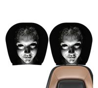 Générique Ghost Face Headrest Covers 2 Pack 28cm Funny Car Seat Decor