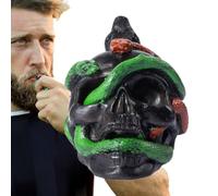 Générique Ghost - Halloween Snake Screech Death Whistle, Ghost with, Tobacco Pipe, Interactive Joke Articles avec Darkeld Design for Costume Fêtes