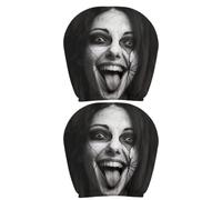 Générique Ghost Headrest Covers - 2 Pack Polyester Horror Car Accessories