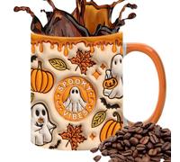 Générique Ghost Mug - Ceramic Cup | 3D Milk Cup With Handle | 350ml Spooky Tea Mug For Home School Table Centerpieces