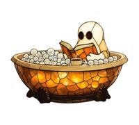 Générique Ghost Night Light, Halloween Room Lamp, Resin Bath Light, Soft Shadow Glow, Usb Powered Decor, Bedroom Bathroom Party Holiday Ambiance, Size as Shown White 1 Piece