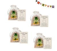Générique Ghost Pocket Cards, Pocket Comfort Ghosts, Pockets Hug Ghost with Encouragement Card, Thoughtful Gifts for Friends, Compact Design, Small Decorative Keepsake (#4)
