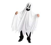 Générique Ghost Poncho - Polyester Made Ghost Costume | Masquerade Cape Costume With Enhanced Comfort | Soft Halloween Poncho For Theater Productions School Events Party Hunted House