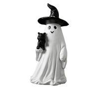 Générique Ghost Statue - Ghost Figurine Home Decor | Ghostt Tabletop Decor, Resin Ghostt Sculpture Statue, Seasonal Resin Spooky Sculpture for Desktop Dining Tables Entryway Cabinets and Bookshelf