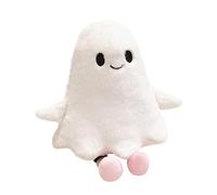 Générique Ghost Toy, Stuffed Halloween Doll, Scary Plush Figure, Soft Spooky Design, Durable Stitching for Long-Lasting Use, Ideal for School, Kids' Room, Birthday, Home, Holiday Party Display, White