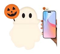 Générique Ghosthees Mystery Phones Buddy, Stick on Mignon Ghost Phone Topper, Halloween Ghost Phones Buddy, Mini Figurine Peel-and-Stick Decorations pour Le Tableau Bord Tablette Téléphones
