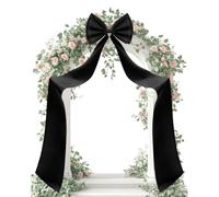 Générique Giant Bow Decor 75x18 inch Elegant Reusable Satin Long Streamers | Big Bow Decor for Party Wall Backdrop Arch Christmas Tree Stair Railing