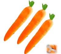 Générique Giant Carrot Dog Toy, Calming Carrot Dog Toy, Chew Toys Interactive Toys, The Mellow Calming for Puppies and Small Medium (3 PCS)