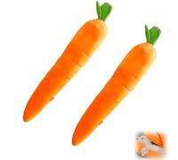 Générique Giant Carrot Dog Toy, Calming Carrot Dog Toy, Chew Toys Interactive Toys, The Mellow Calming for Puppies and Small Medium (2 PCS)