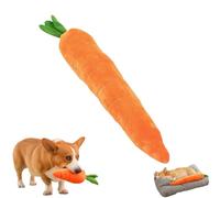 Générique Giant Carrot Dog Toy, The Mellow Dog Calming Carrot, 29.5 inch Large Sturdy Plush Multi-squeaks Pet Toys, for Indoor Outdoor Play (Large)