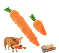 Générique Giant Carrot Dog Toy, The Mellow Dog Calming Carrot, 29.5 inch Large Sturdy Plush Multi-squeaks Pet Toys, for Indoor Outdoor Play (Large + Medium)