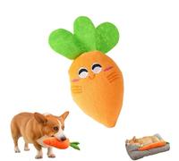 Générique Giant Carrot Dog Toy, The Mellow Dog Calming Carrot, 29.5 inch Large Sturdy Plush Multi-squeaks Pet Toys, for Indoor Outdoor Play (Small)