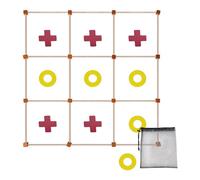 Générique Giant Game Set Outdoor - Wood 90x90cm 660g Pink Yellow Bean Bag Toss - Hand Brain Coordination Training for Kids Ages 5-12 - Backyard Lawn Camping