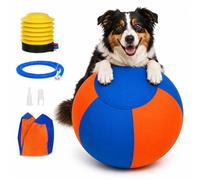 Générique Giant Herding Ball for Dogs, Interactive Herding Ball for Dogs and Pets, 2026 New Durable Inflatable Giant Dog Balls for Outdoor Exercise (Blue+Orange, 55 cm/22 in)