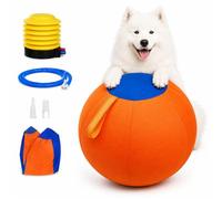 Générique Giant Herding Ball for Dogs, Interactive Herding Ball for Dogs and Pets, 2026 New Durable Inflatable Giant Dog Balls for Outdoor Exercise (Orange, 55 cm/22 in)